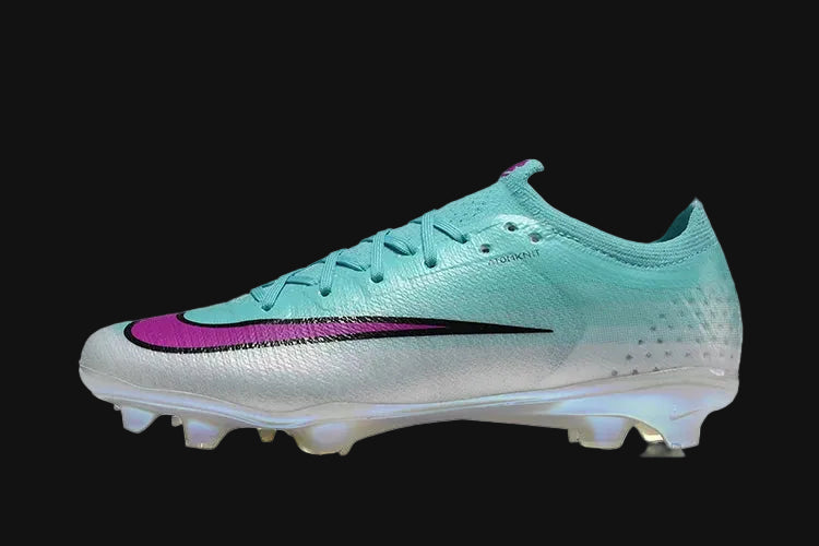 Nike Mercurial Vapor soccer cleats white and turquoise