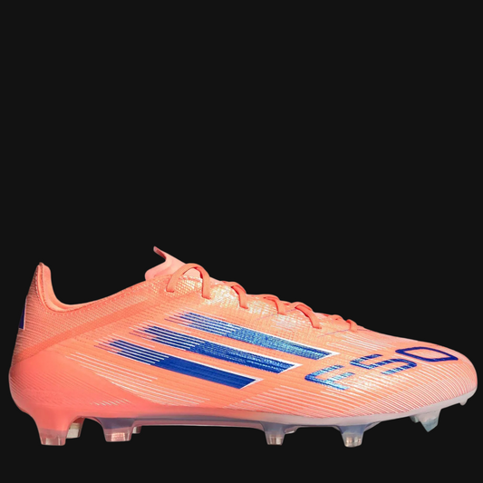 Adidas F50 Elite FG Firm Ground soccer cleats in the orange "Coral Blaze"