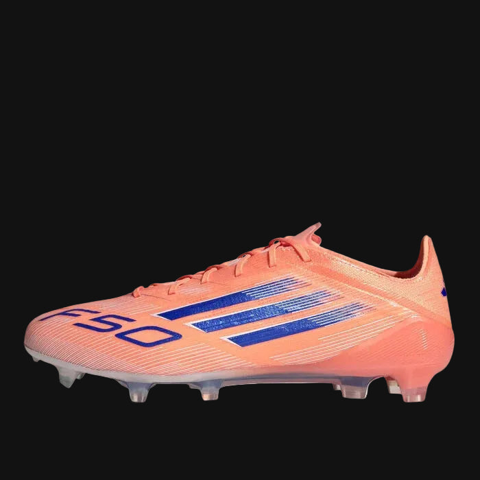 Adidas F50 Elite FG Firm Ground soccer cleats in the orange "Coral Blaze"