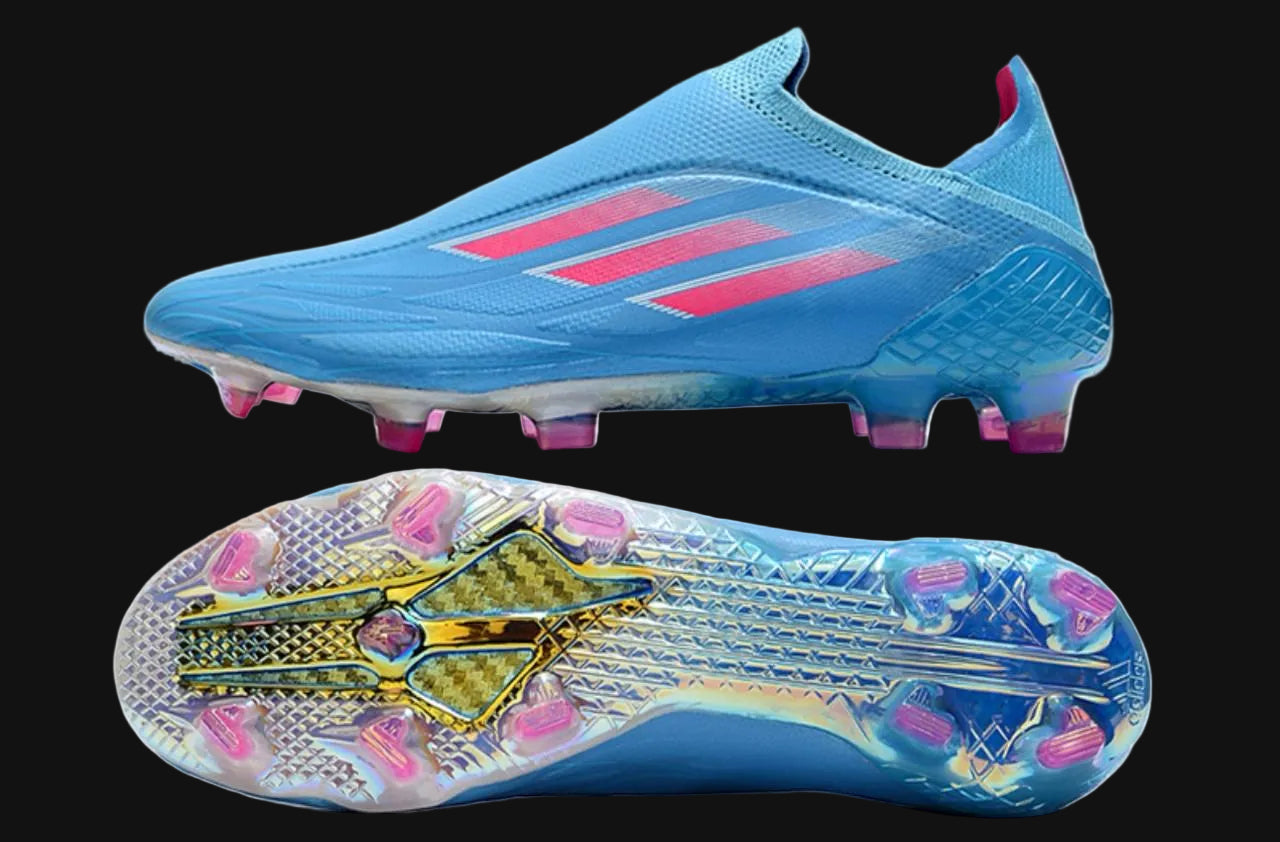 adidas X Speedflow+ Firm Ground Soccer Cleats in the Sky Rush
