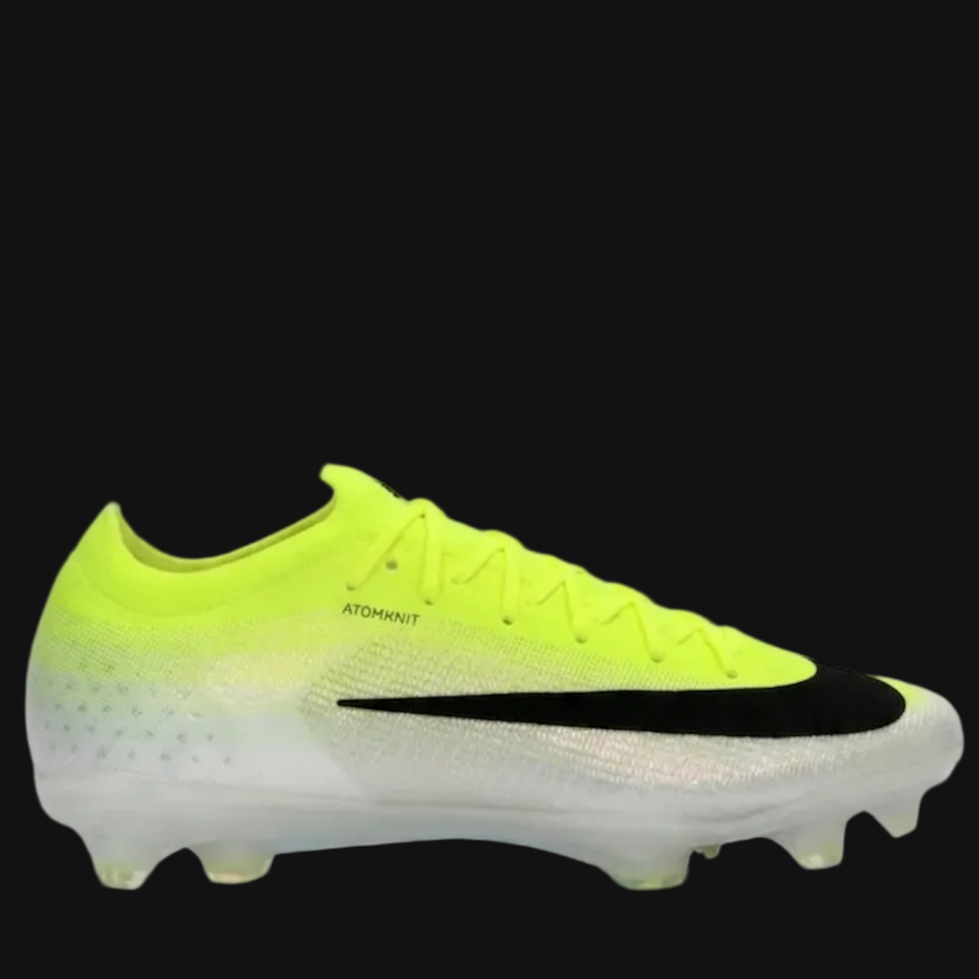 Mercurial Vapor 17 Elite Neon Yellow Black White Air Zoom FG Cleats
