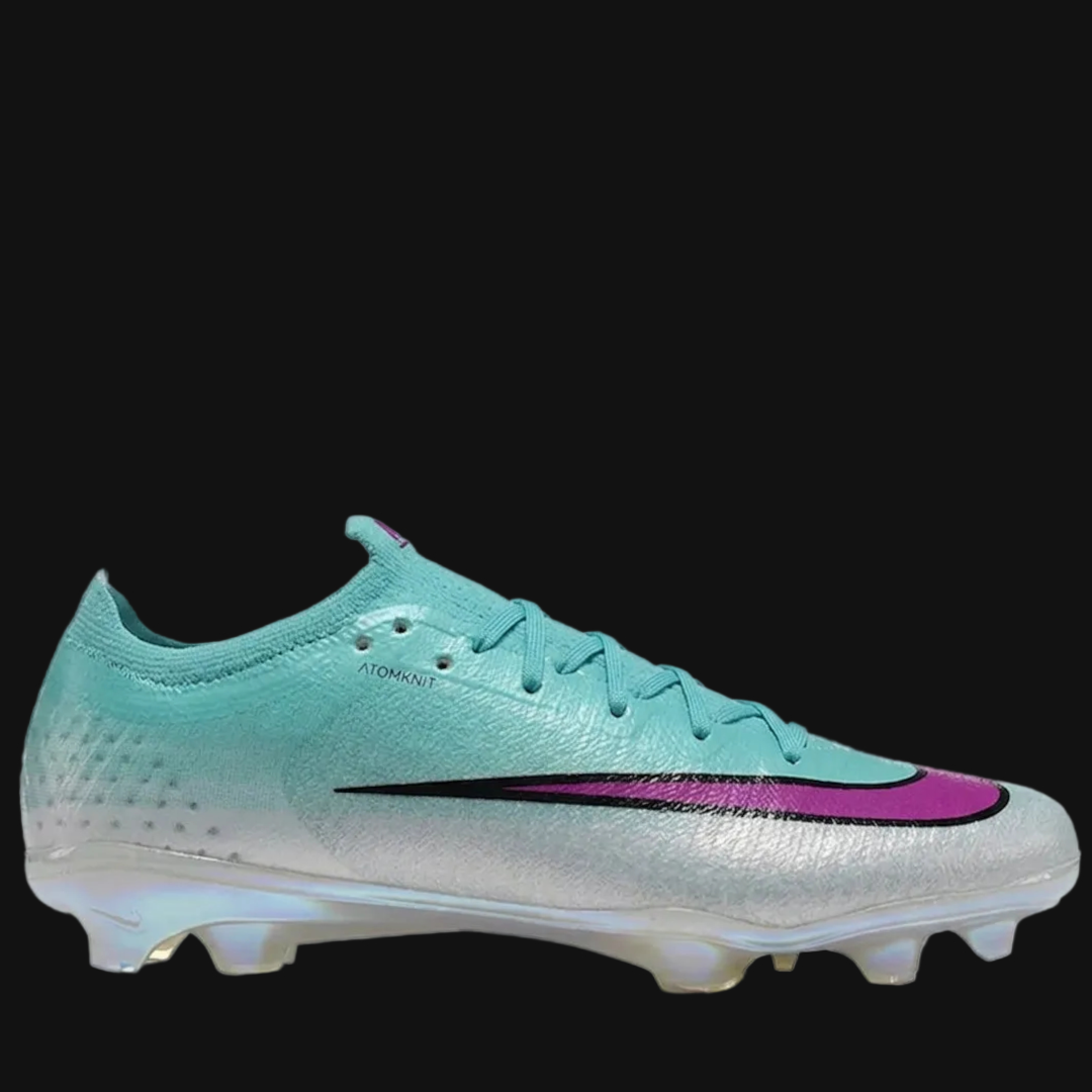 Nike Mercurial Vapor soccer cleats white and turquoise