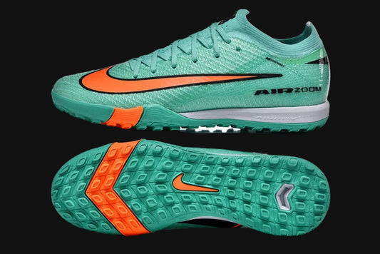 Nike Air Zoom Mercurial Vapor 16 Elite TF Artificial Turf Soccer Shoes - Aqua/Coral Burst/Teal Wave